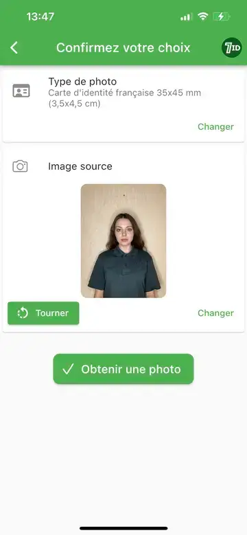 7ID: Photo D'identité Française Convertisseur