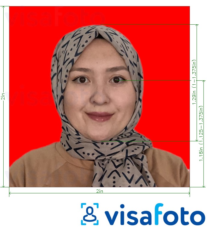 ဒီပံုရဲ့ ဥပမာ အင်ဒိုနီးရှားနိုင်ငံကူးလက်မှတ် 51x51 မီလီမီတာ (2x2 လက်မ) အနီရောင်နောက်ခံ အတြက္​တိက်​ေသာသတ္​မွတ္​ခ်က္​မ်ားႏွင္​့